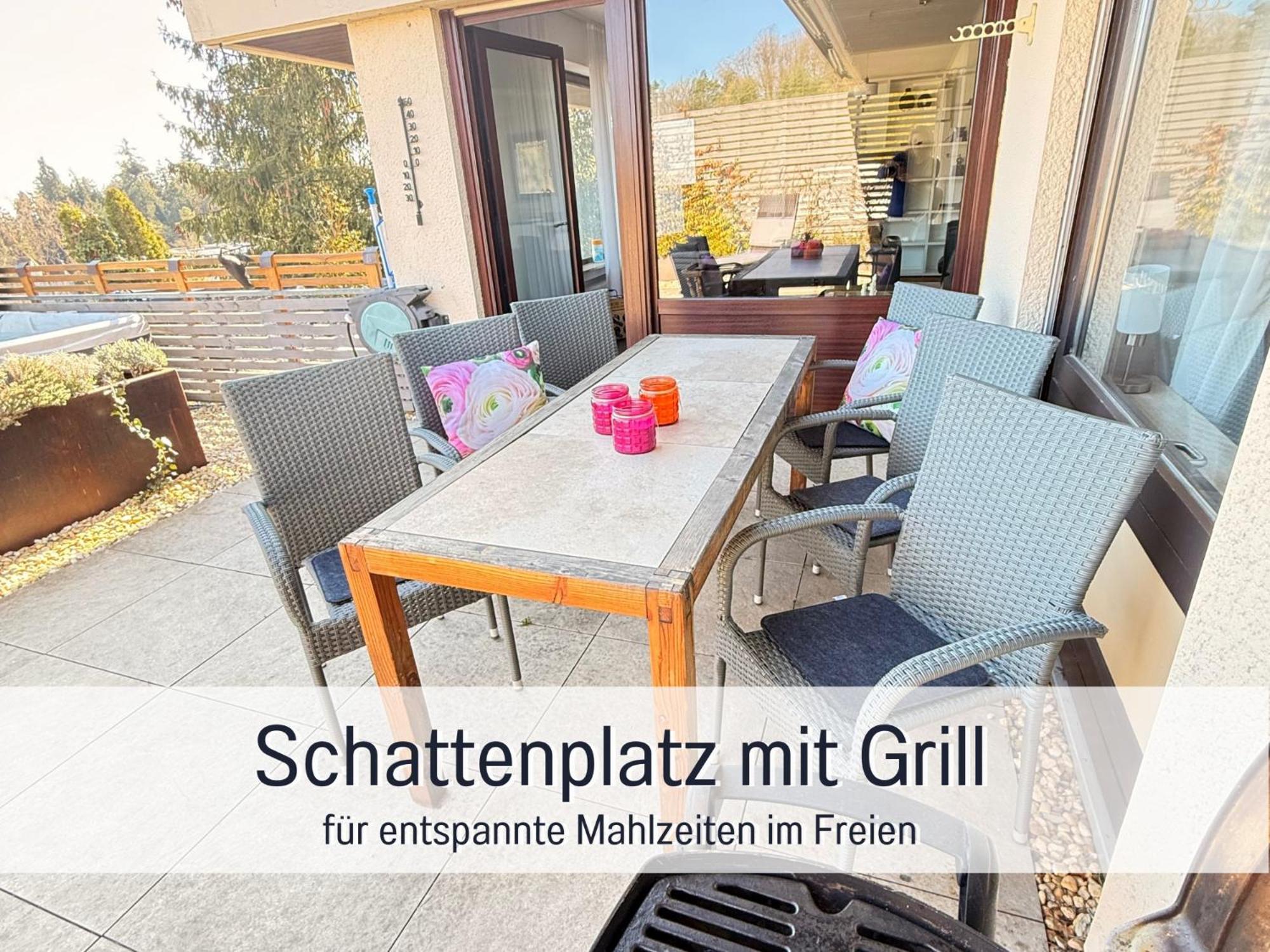Sonnenterrasse - 3 Schlafzimmer, Whirlpool & Alpenblick - Perfekt Fuer Romantik Oder Familienurlaub Mit Kind , Hund Willkommen By Ferienwohnenamsee - Uberlingen Buitenkant foto