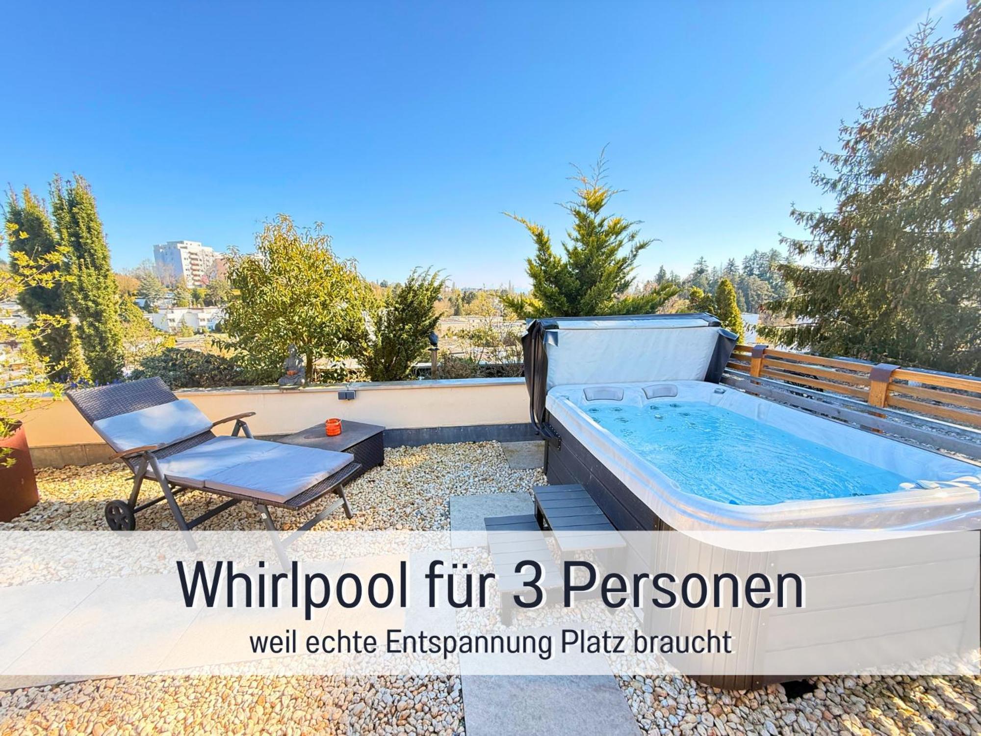 Sonnenterrasse - 3 Schlafzimmer, Whirlpool & Alpenblick - Perfekt Fuer Romantik Oder Familienurlaub Mit Kind , Hund Willkommen By Ferienwohnenamsee - Uberlingen Buitenkant foto