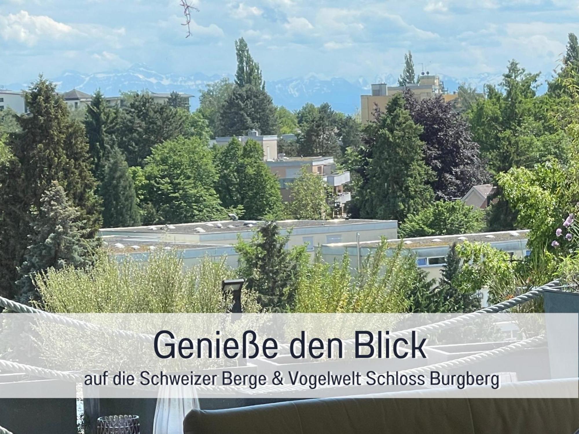 Sonnenterrasse - 3 Schlafzimmer, Whirlpool & Alpenblick - Perfekt Fuer Romantik Oder Familienurlaub Mit Kind , Hund Willkommen By Ferienwohnenamsee - Uberlingen Buitenkant foto